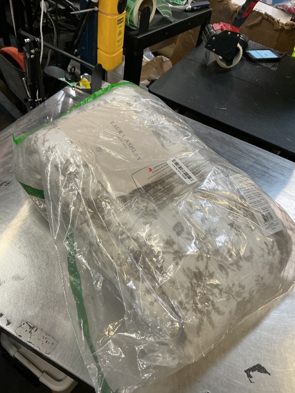 Photo 1 of Laura Ashley - Full/Queen Quilt Set, Reversible Floral Cotton Bedding with Matching Shams, Home Decor for All Seasons (Walled Garden Brown, Full/Queen)