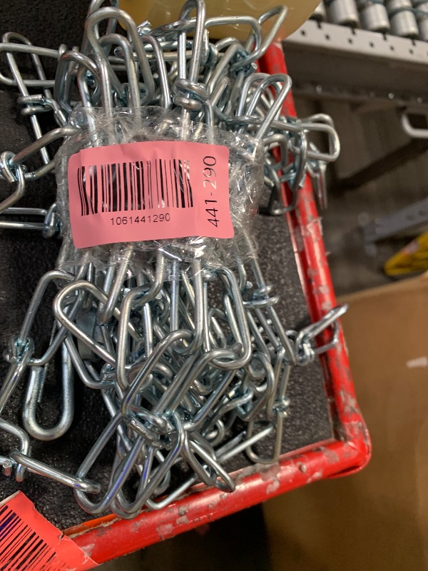 Photo 1 of #3 x 15ft Zinc-Plated Double Loop Chain, Weldless Steel Chain for Hanging Lights, Swings, Pots, and Utility Use – Indoor/Outdoor Chain with 90lbs Capacity