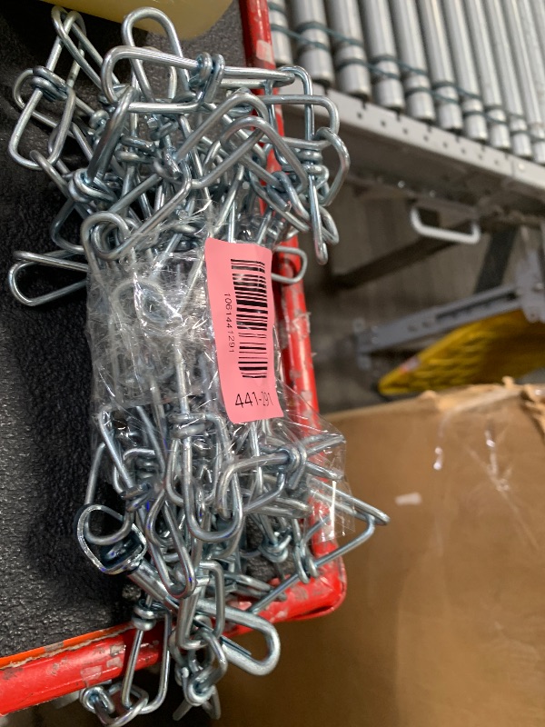Photo 1 of #3 x 15ft Zinc-Plated Double Loop Chain, Weldless Steel Chain for Hanging Lights, Swings, Pots, and Utility Use – Indoor/Outdoor Chain with 90lbs Capacity