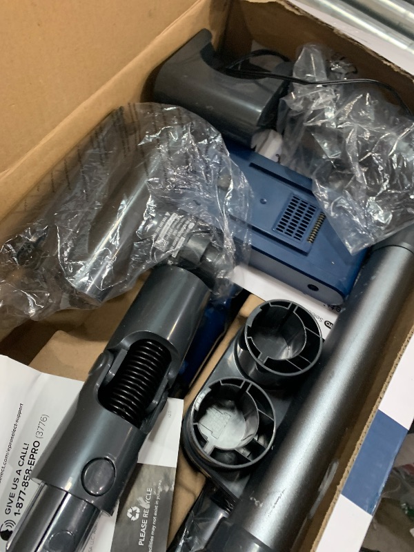 Photo 1 of (used, minor damages)  Select Cordless Vacuum with Removable Battery, 6pc Tool Set, Midnight Blue