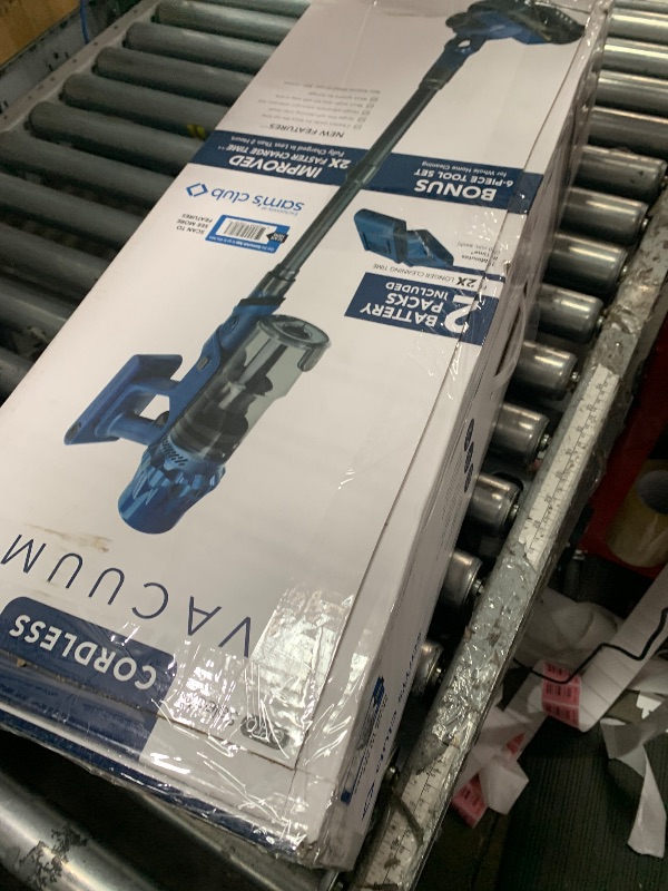 Photo 1 of (used, minor damages)  Select Cordless Vacuum with Removable Battery, 6pc Tool Set, Midnight Blue