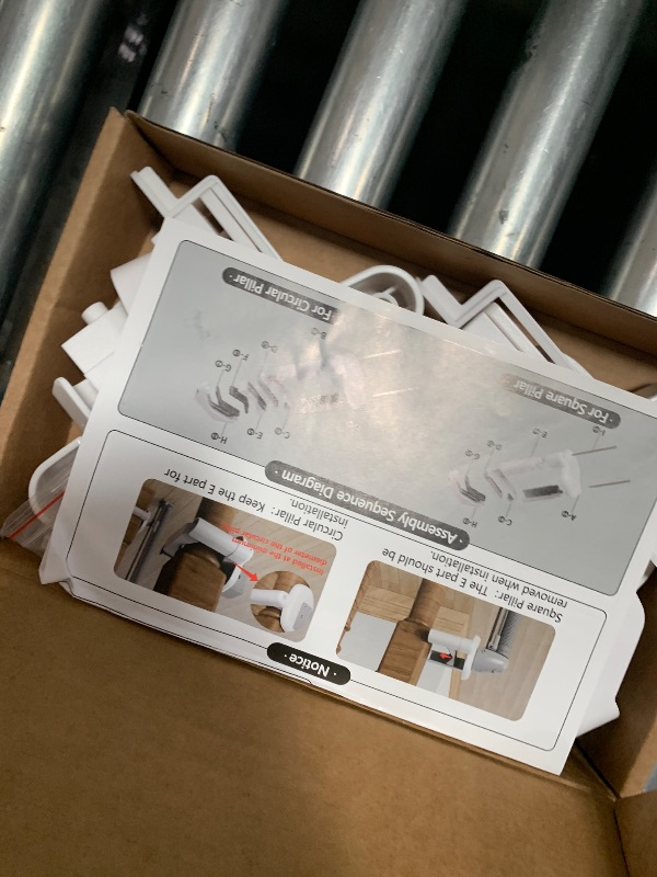 Photo 1 of **********THIS IS ONLY A STAIR BANISTER ADAPTER KIT FOR THIS GATE*************
Babelio Metal Baby Gate, 29-48“ Auto Close Easy Install Pet Gate, Extra Wide Walk Thru Child Safety Gate, Pressure Mounted Dog Gate for Doorways & Stairs, with Y Spindle Rods, 