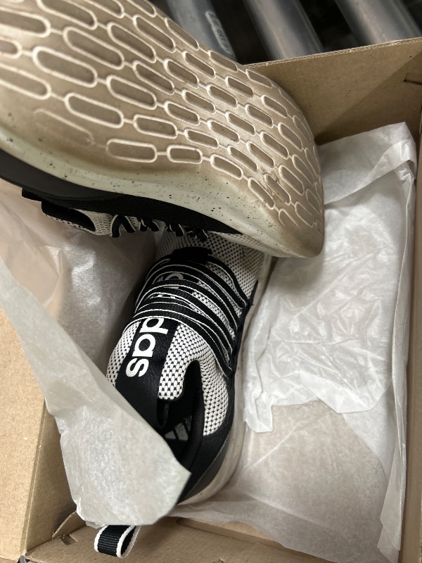 Photo 1 of **HAS MINOR MATERIAL DAMAGE** Adidas Unisex-Kids Lite Racer Adapt 7.0, White/Black/Black, 6