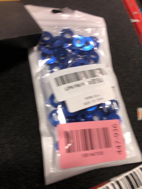 Photo 1 of [40PCS] M6 Counterbore Washers, Anodized Aluminum Alloy, Head Washers Gaskets Cup Shim for Screw RC/Car/Motorcycle/Mechanical Accessories Parts, Blue Color