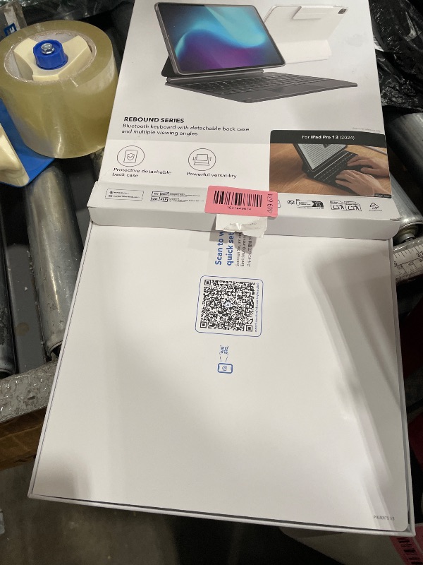 Photo 1 of [Upgraded] ESR iPad Pro 13 Inch Case with Keyboard (M5/M4, 2025/2024), iPad Pro 13 Keyboard Case with Magnetic Stand, Portrait/Raised Modes for iPad Pro 13, Removable, Rebound 360 Series,White