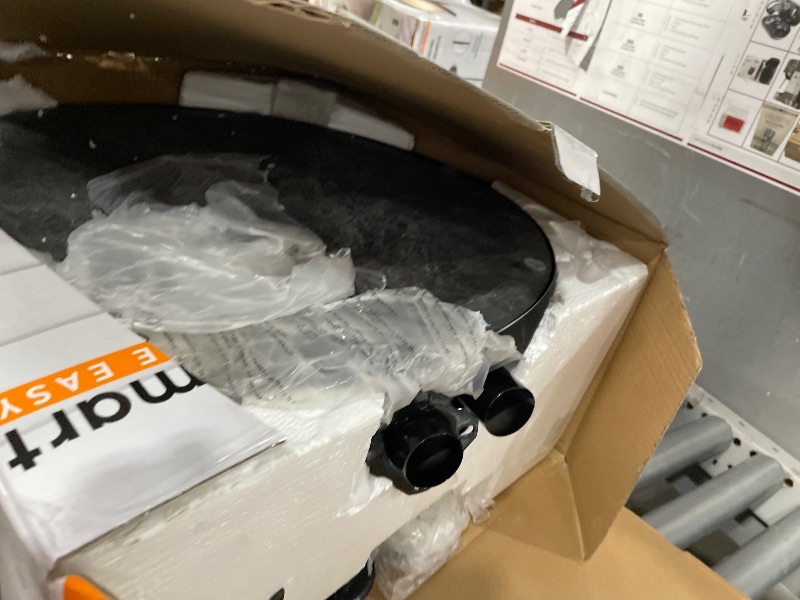 Photo 1 of (MISSING SCREWS, PARTS SOLD) BLACK+DECKER Patio Floor Electric Heater, Patio Heater Stand for Outdoors with 3 Heat Settings