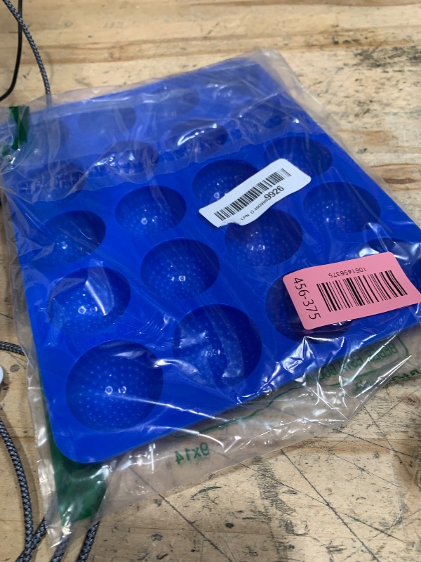 Photo 1 of **Only One** Wrbin 2 Pack Golf Ball Mold, Silicone Golf Ball Cake Pop Mold, 20-Cavity 3D Sphere Mold for Chocolate,Cake Pops, Ice Cubes, Bath bombs