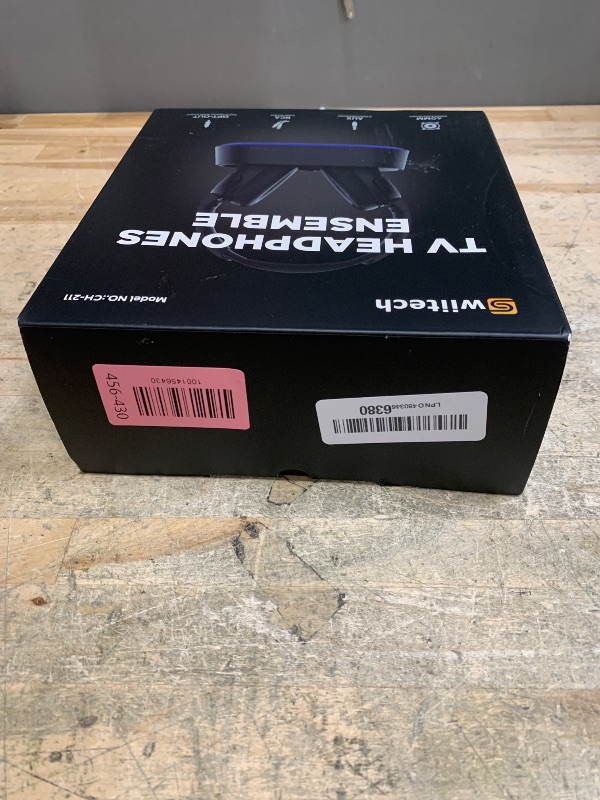 Photo 1 of **NON FUNCTIONAL** Swiitech Wireless Headphones for TV Watching, TV Headphones with Transmitter Charging Base, Bluetooth V5.3, No Lip-Sync Delay, Clear Voice, Plug & Play, Comfortable, Gifts for Elderly/Seniors