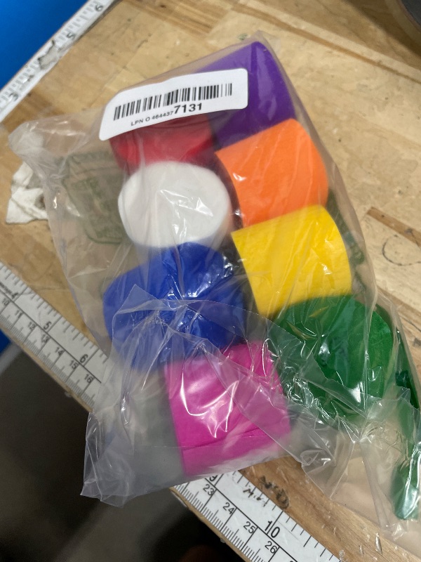 Photo 1 of 10 Rolls Crepe Paper Craft Streamers Hanging Rainbow Crepe Paper Streamers 10 Colors Party Crepe Paper Roll Streamer for Birthday Decorations Wedding Decorations Backdrop Holiday Party Decorations