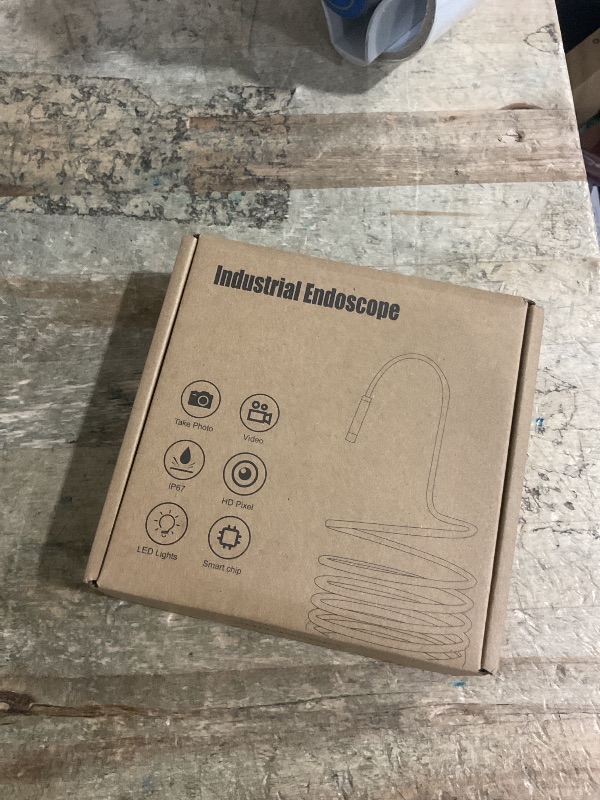 Photo 1 of [Dual-Lens] Endoscope Camera with Light, 1920P HD Borescope with 8+1 Adjustable LED Lights, IP67 Waterproof 16.5FT Semi-Rigid Snake Cord Inspection Camera for iPhone, iPad and Android Phone (Type C)