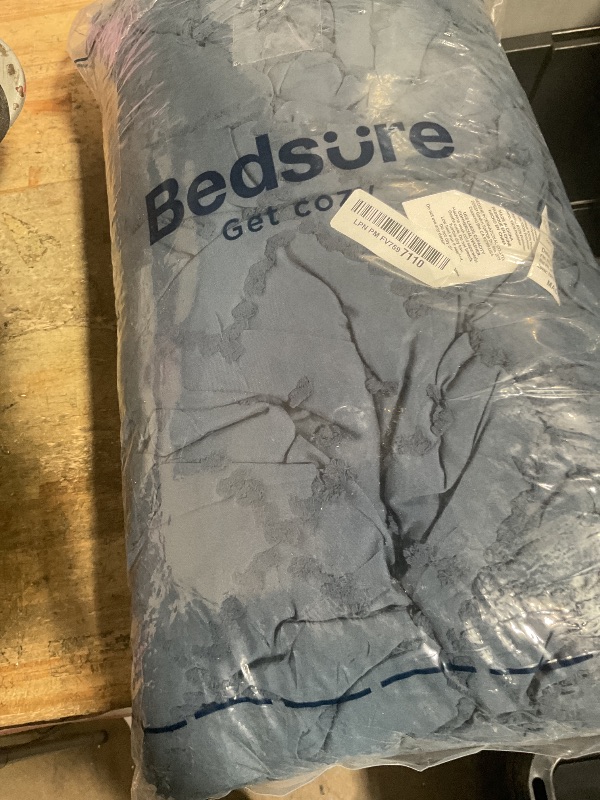 Photo 1 of *UNKNOWN SIZE* BEDISURE GET COZY COMFORTER NAVY BLUE
