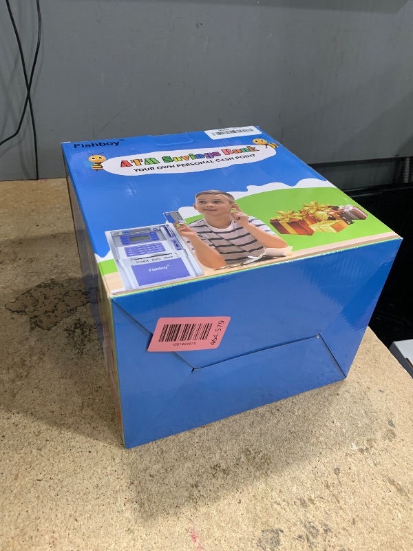 Photo 1 of ** FOR PARTS ONLY **
Fishboy ATM Piggy Bank for Kids with Power-Off Memory and Debit Card for Real Money, Onekey Shutdown, Coin Recognition, Target Setting, Bill Feeder, Balance Calculator, Savings Machine Box