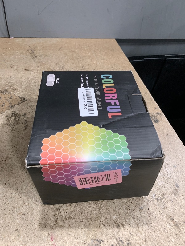 Photo 1 of **MISSING ADHESIVES*** YXQUA Hexagonal Wall Light Modular Touch Sensitive Lights Creative Geometry Assembly LED Hexagon Lights Suitable for Iving Room,Bedrooms,DIY Lovers, Gifts (10 Pack)