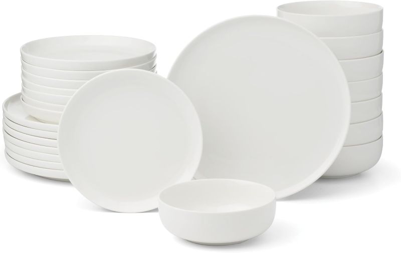 Photo 1 of  Seven White Dinnerware Set
