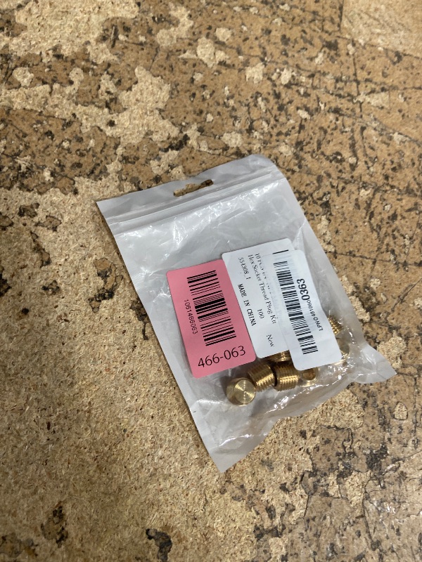 Photo 1 of 10 PCS 1/4" NPT Male Pipe Plug Fitting Set Brass Hex Counter Sunk Plugs for Closing the End of Pipe, Internal Hex Socket Thread Plug Kit
