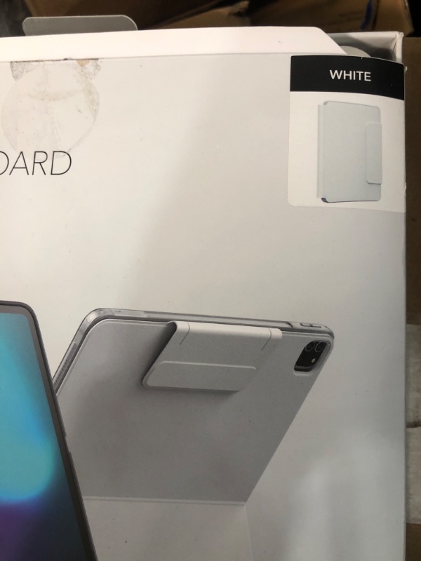 Photo 1 of [Upgraded] ESR iPad Pro 13 Inch Case with Keyboard (M5/M4, 2025/2024), iPad Pro 13 Keyboard Case with Magnetic Stand, Portrait/Raised Modes for iPad Pro 13, Removable, Rebound 360 Series,White