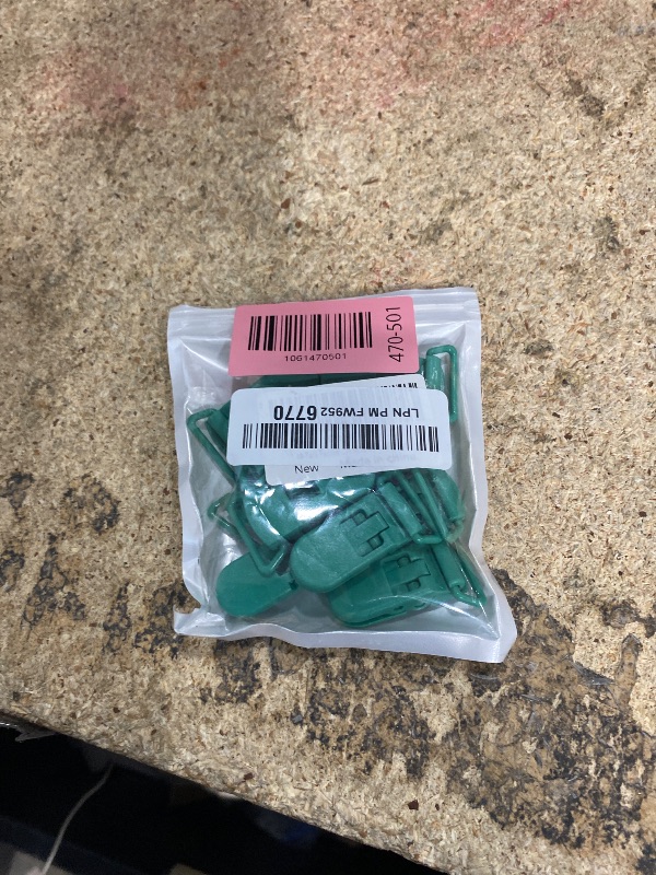Photo 1 of 10-Pack Pacifier Clip Replacement Ends - BPA-Free Plastic Fasteners for DIY Baby Crafts, Sewing Bibs & Blankets Straps (3/4 Inch, Emerald Green)