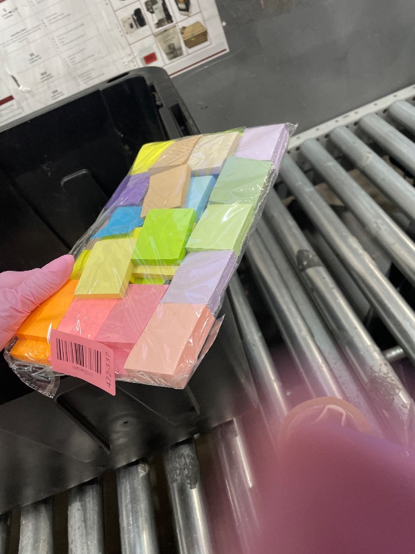 Photo 1 of (40 Pads) Sticky Notes 1.5x2 in, 16 Colors Post Self Stick Pad Its, Clean Removal Colorful Mini Pads Bulk for Office, Home, School,Teachers, Meeting, Notebooks