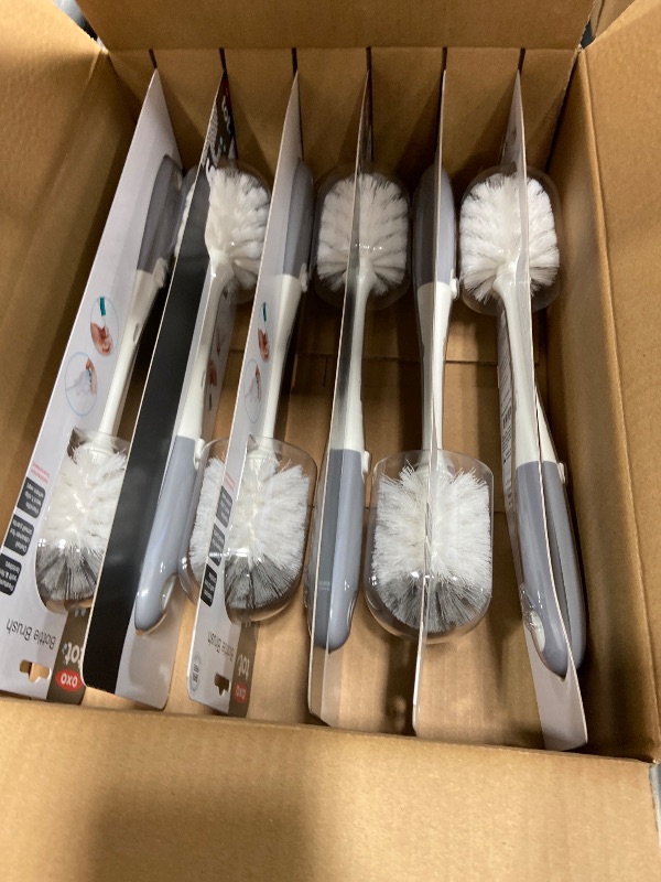 Photo 1 of ***6PACK**
OXO Tot
Bottle Brush with Nipple Cleaner, Gray