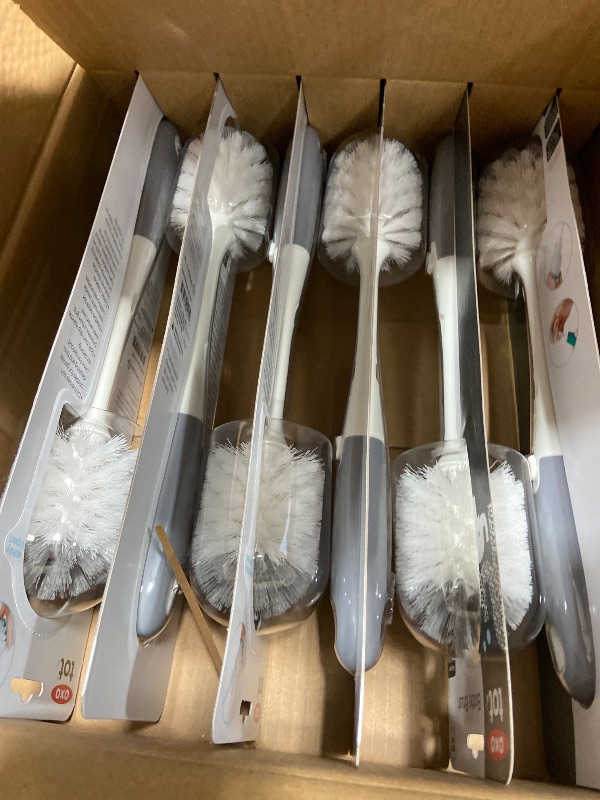 Photo 1 of ***6PACK**
OXO Tot
Bottle Brush with Nipple Cleaner, Gray