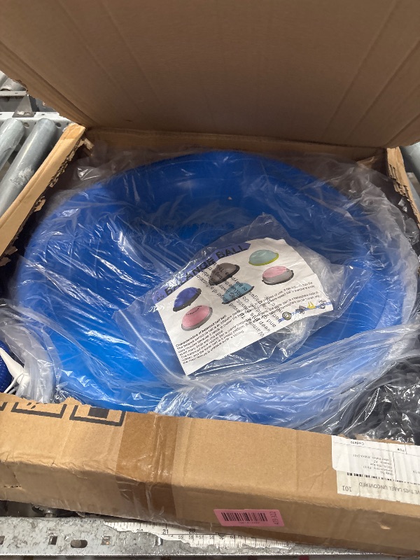 Photo 1 of **NO EXTRA BALL**
ZELUS 25in. Balance Ball | 660lb Inflatable Half Exercise Ball Wobble Board Balance Trainer w Nonslip Base | Half Yoga Ball Strength Training