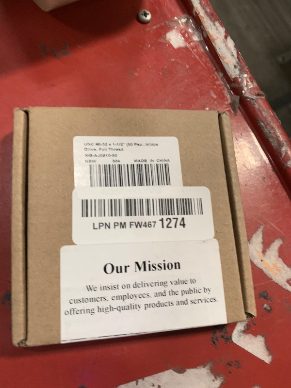 Photo 1 of #8-32 x 1-1/2" (50 Pack) Phillips Flat Head Machine Screws, Stainless Steel 304 (18-8), UNC Coarse Thread, Countersunk Head Machine Screws, Phillips Drive #2