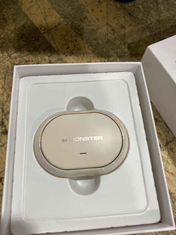 Photo 1 of **ISSUES WITH LEFT EAR BUD FUNCTIONING** Monster Open Ear AC600 Headphones, Bluetooth 5.4 Wireless Earbuds with HiFi Stereo, Clip-On Earbuds with ENC Clear Call, 21H Playtime, IPX6 Waterproof Wireless Headphones for Exercise Sport Outdoor