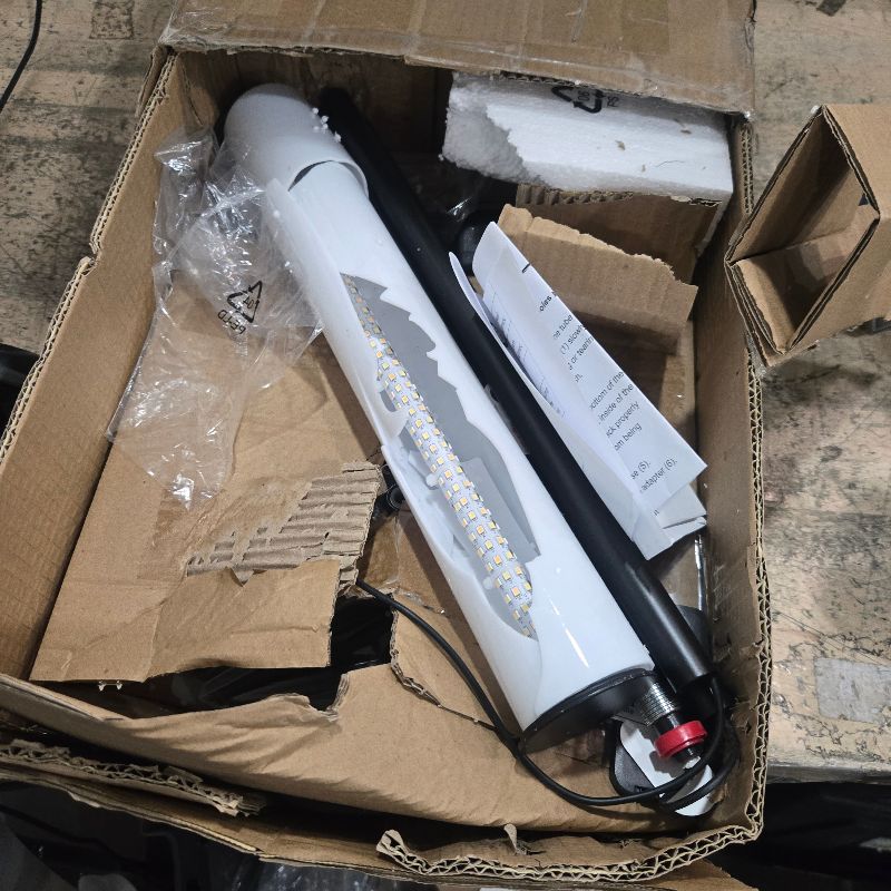 Photo 1 of **Parts Only** O’Bright LED Cylinder Floor Lamp with Remote Control, Full Range Dimming, Adjustable Color Temperature 3000K-6000K, Minimalist Standing Lamps for Living Room, Bedrooms and Office, Black