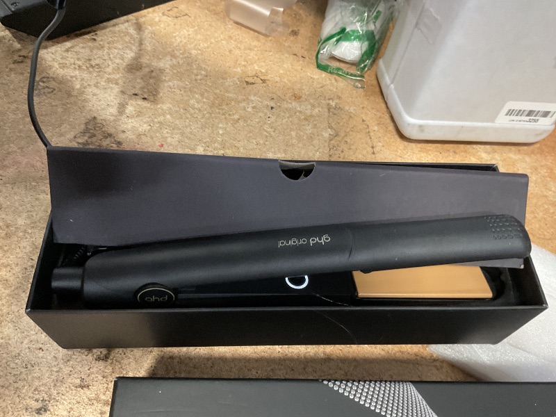 Photo 1 of ***DAMAGED - SEE NOTES/PICTURES*** ghd Original Styler - 1” Flat Iron Hair Straightener with Ceramic Heat Technology, 365ºF Safe Styling Temperature, Smooth Gloss Plates, Fast Heat-Up and Auto Sleep Mode - Black