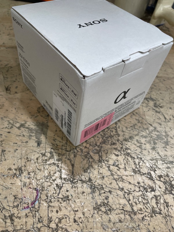Photo 1 of **MISSING BATTERY, UNABLE TO TEST** Sony Alpha ZVE10 II - APS-C Interchangeable Lens Mirrorless Content Creators’ Camera - White - with Lens