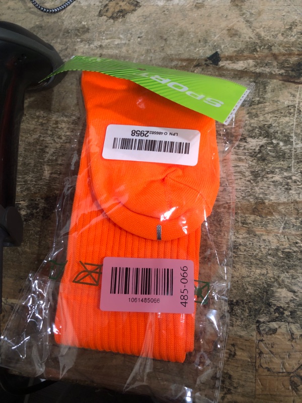 Photo 1 of ***SOCKS ONLY*** Dxhycc Youth Baseball Socks and Belt Combo Set Softball Baseball Socks and Elastic Waist Belt for Youth Boys Girls, Orange
