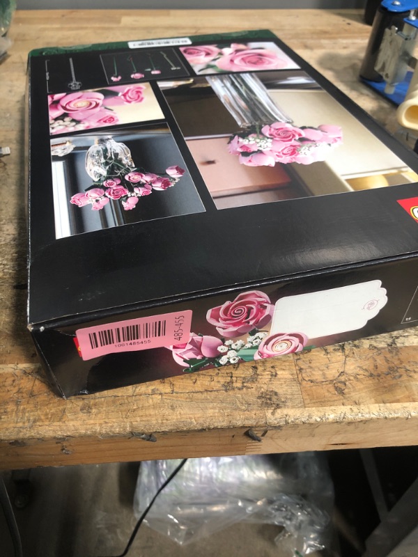 Photo 1 of **FACTORY SEALED**LEGO Botanicals Bouquet of Pink Roses Artificial Flowers - Building Blocks for Adults, Ages 18+ - Gifts for Birthdays for Her - Flowers for Home Office, Shelf or Room Decor - 10374