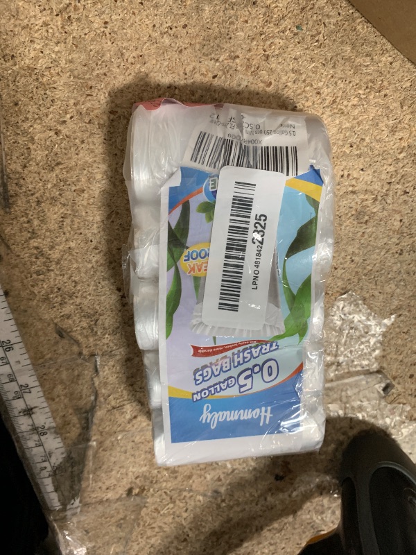 Photo 1 of 0.5 Gallon 250 pcs Mini Clear Trash Bags, Tiny Strong Garbage Bags,Small Plastic Bags for Desktop Trash Bin, Tiny Bathroom Trash Can Bin Liners,Mini Bags for Waste Basket Liner,Fit 2 Liters-Clear