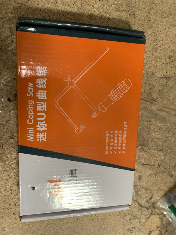 Photo 1 of ***MISSING SAW BLADE*** Oubit Coping Saw Heavy Duty Metal Woodworking Hand Saw Fast Cutting Non-slip Hacksaw, 5 Replacement Blades Set, For Woodworking Jewelry Plastic Metal Wood Cutting Crafts Making