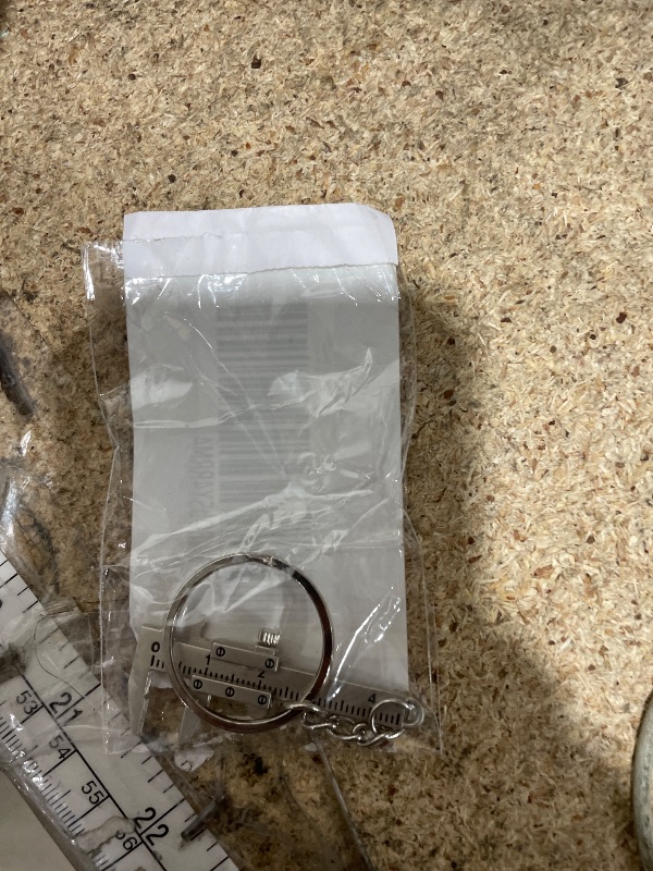 Photo 1 of 1pc Portable Mini Alloy Vernier Caliper Key Ring Accurate Measuring Tool with 0.0-1.57inch Range, Compact Key Chain Design