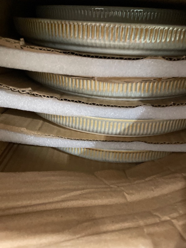 Photo 1 of ***MISSING 4***TheTerra Ceramic Dinnerware Sets for 8, 24 Pieces Porcelain Lightweight Plates and Bowls Sets, Scratch Resistant Dish Set, Oven & Microwave & Dishwasher Safe, Desert Sage