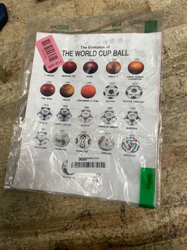 Photo 1 of *NOT FRAMED*   Mofesun Framed World Cup Soccer Ball Evolution Poster,Soccer History Wall Art for Fans, Gift for Football Lovers (Black Frame, 8" x 10")