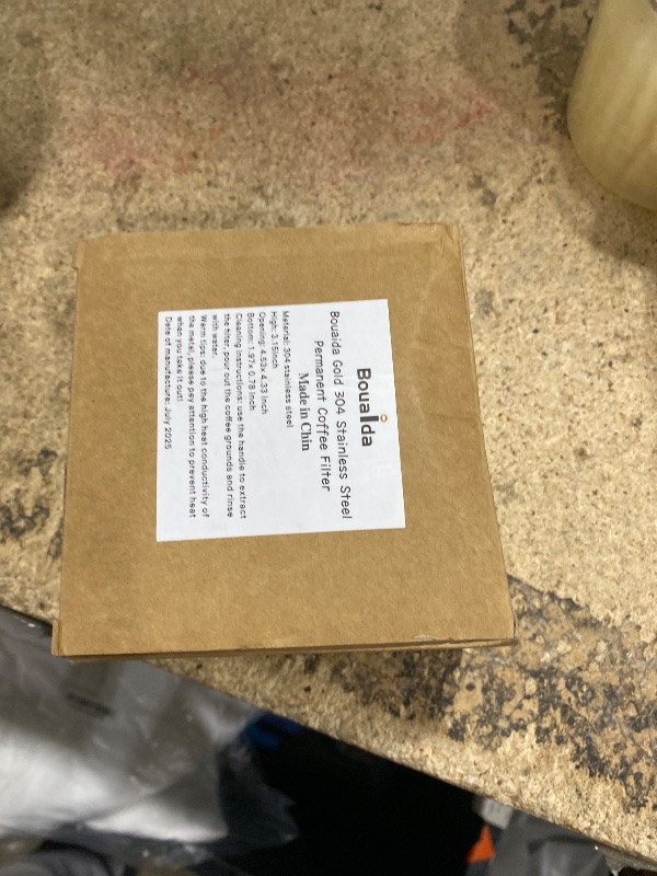 Photo 1 of **Only one** Bouaida Gold Stainless Steel Coffee Filter - Reusable Ninja Filter, Cuisinart Replacement | Fits Ninja Dual Brew Pro, Cuisinart DCC-3400 & #4 Cone Makers (2-Pack)