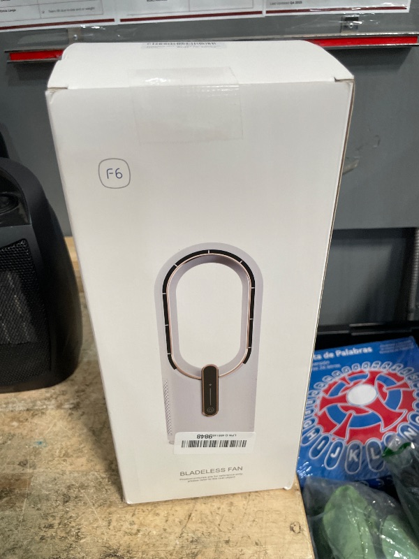 Photo 1 of **NON FUNCTIONAL** KONSIDEN Desk Fan Bladeless, 11.8 Inch Office Fan Small, Quiet, 3 Speed Adjustment, Touch Control, Easy to Clean, Desk Fans Small Quiet, Ideal for Office, Living Room, Bedroom