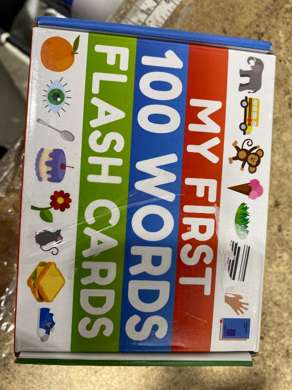 Photo 1 of 100 First Words Flash Cards – High Contrast Picture Flashcards – Educational Learning for Speech and Early Vocabulary Featuring Animals, Food, Transport, Family, Clothes and More