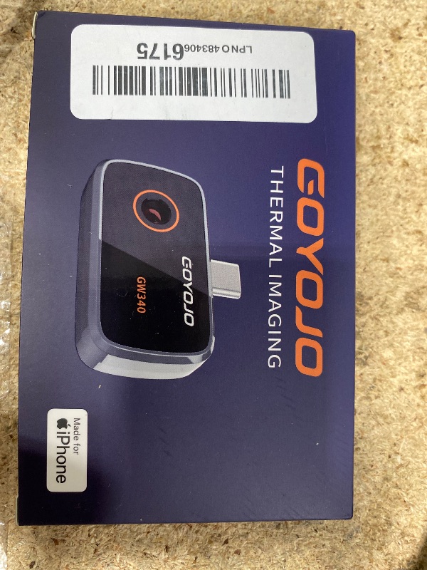 Photo 1 of **FOR PARTS ONLY** GW340 Thermal Camera for iPhone/Android/Tablet, 512x384 Super IR Resolution, Thermal Imager iOS 17/16/15 Series & iPads USB-C Port, 256x192 IR Resolution Home Inspection, HVAC, Automotive -4°F~752°F