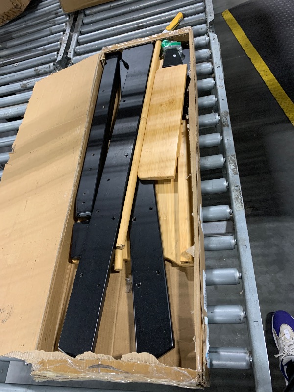 Photo 1 of *Uknown if missing parts*
COSYLAND Foldable Toddler Standing Tower - Adjustable Height Folding Step Stool Kid Toddler Kitchen Stool Helper for Learning and Cooking - Ages 18 Months to 6 Years with safety Net Natural & Charcoal