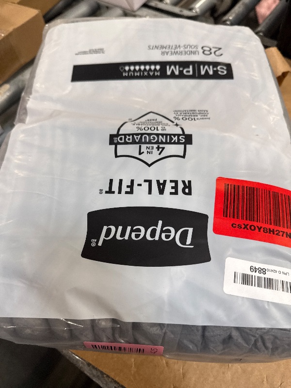 Photo 1 of *PARTIAL SET - ONLY 28 Pcs*
Depend Real Fit Adult Diapers, Incontinence Underwear for Men, Disposable, Maximum Absorbency, Small/Medium, Grey, 56 Count (2 Packs of 28), Packaging May Vary