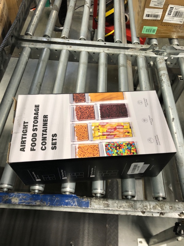 Photo 1 of 3 Pack Flour and Sugar Storage Containers with Pop-up Lid, 1.26Qt + 2.11Qt + 3.48Qt Food Storage Container for Rice, Spaghetti, Pasta, Nuts, Snack, Candy, Dog Treat, Kitchen Pantry Organization