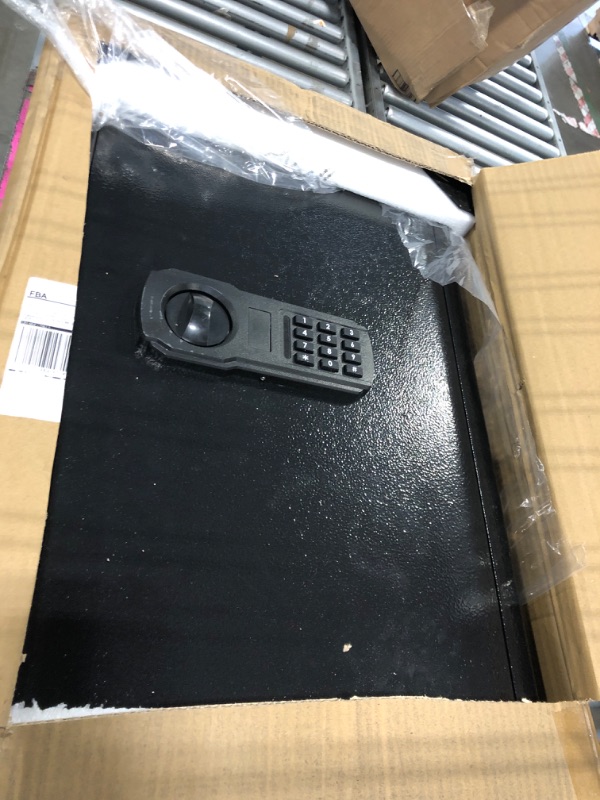 Photo 1 of **MINOR DAMAGE - USED**
23.62'' Tall Safe Box, 5.0 Cuft Home Safety Box with A4 Fireproof Waterproof Bag, Anti-Theft Security Document Safe with Combination Lock & 3 Removable Shelves, Large Safes for Home Cash Medicines