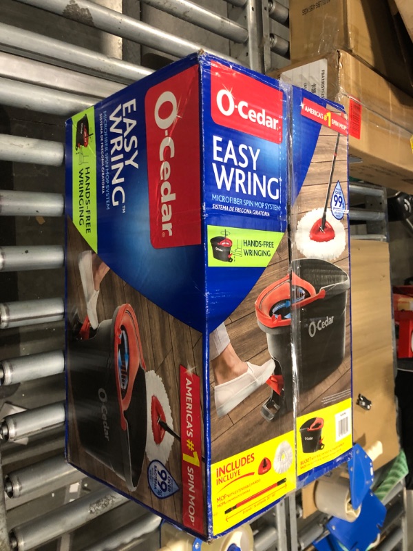 Photo 1 of ** ONE MOP HEAD**
O-Cedar Easy Wring 12 in. W Wet Mop Kit