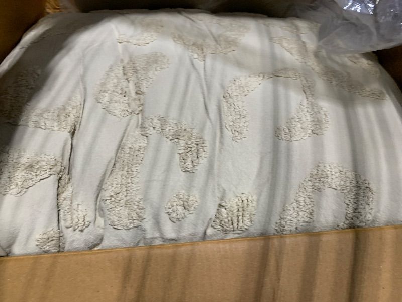 Photo 1 of ***WASH RECOMMENDED**Peri Home 100% Cotton 3-Piece Comforter and Sham Set, Linen Chenille Leopard, King