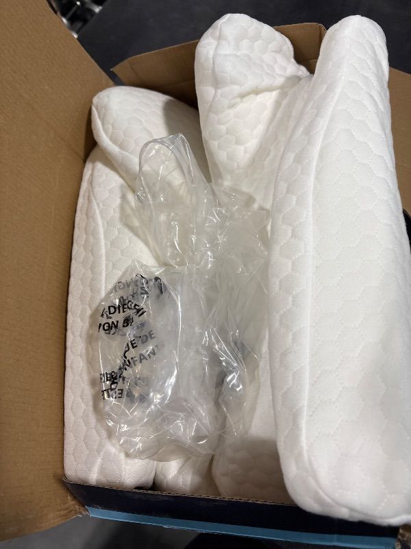 Photo 1 of **retail: $59.99***
Emircey Clinical-Level Relief Cervical Neck Pillow for Sleeping, Orthopedic Contour Memory Foam Pillow for Side Sleepers, Cooling Reading Pillow for Neck Relief, Ergonomic for Back Stomach Sleepers