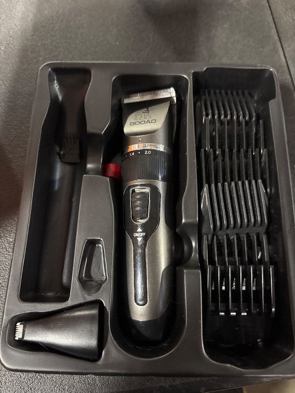 Photo 1 of **MISSING PARTS**
oneisall Dog Grooming Kit for Heavy Thick Hair&Coats/Low Noise Rechargeable Cordless Waterproof Dog Clippers for Grooming Animals&Pets/Pet Shaver with Stainless Steel Blade and Paw Trimmer