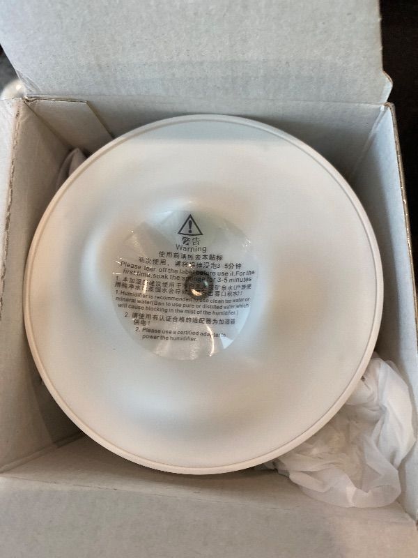 Photo 1 of Portable Mini Humidifier, 500ml Small Cool Mist Humidifier, USB Personal Desktop Humidifiers for Baby Bedroom Travel Office Home, Auto Shut-Off, 2 Mist Modes, Super Quiet, White